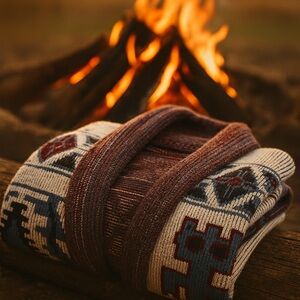 Vintage 70’s Sears JR Bazaar Southwestern Shawl Cardigan - Aztec Knit Pattern